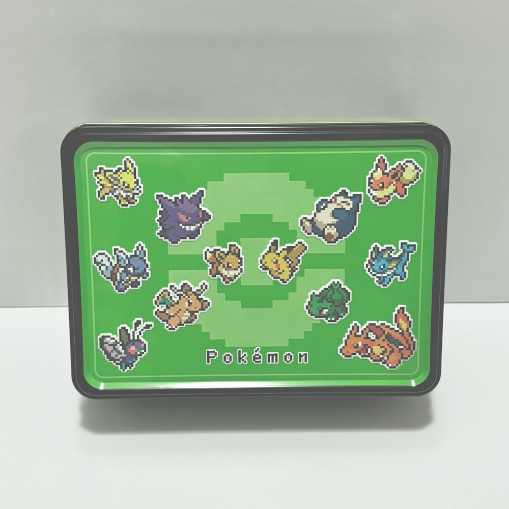 Green Pokémon Japan Chocolate Empty Tin Box Container